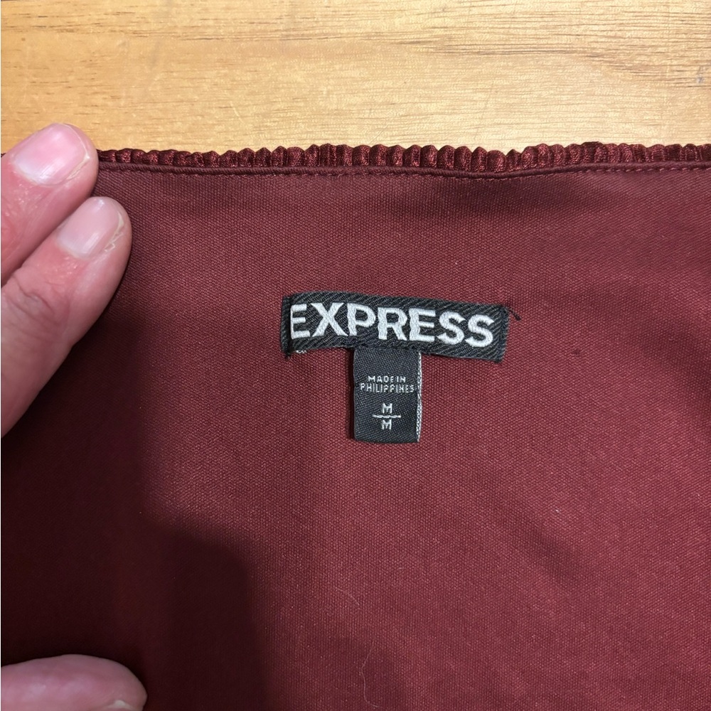 Express Deep Red Jumpsuit